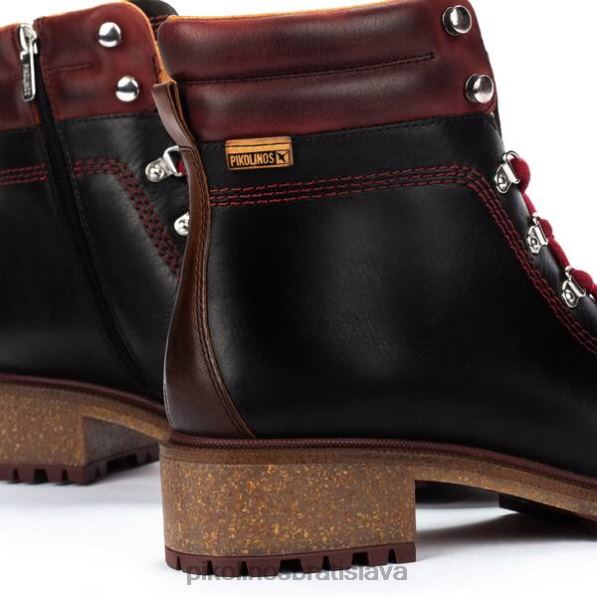 obuv čierna Pikolinos 640B4275 aspe šnurovacie členkové topánky ženy