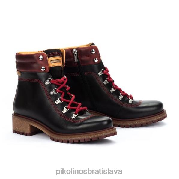 obuv čierna Pikolinos 640B4275 aspe šnurovacie členkové topánky ženy