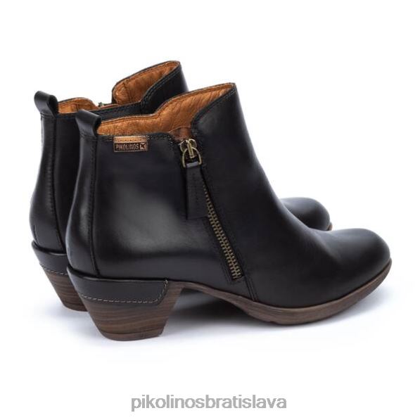 obuv čierna Pikolinos 640B4280 rotterdamské členkové čižmy s bočným zipsom ženy