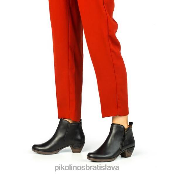 obuv čierna Pikolinos 640B4280 rotterdamské členkové čižmy s bočným zipsom ženy