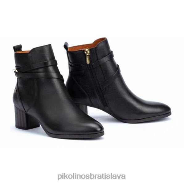 obuv čierna Pikolinos 640B4286 calafat calafat kožené členkové topánky ženy