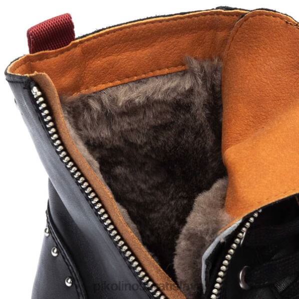 obuv čierna Pikolinos 640B4290 vicar vicar šnurovacie členkové topánky na zips ženy