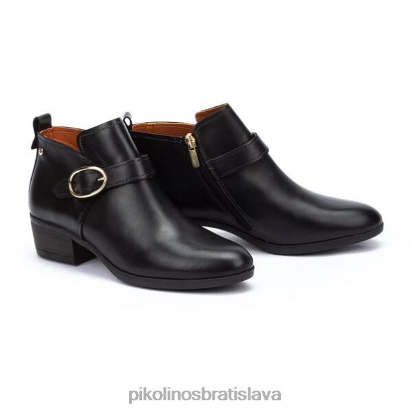 obuv čierna Pikolinos 640B4341 daroca daroca členkové čižmy s prackou ženy
