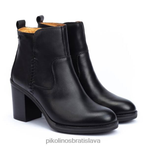obuv čierna Pikolinos 640B4823 kožená členková obuv pompeya ženy