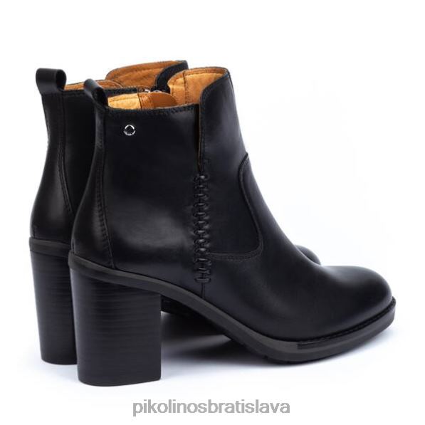 obuv čierna Pikolinos 640B4823 kožená členková obuv pompeya ženy