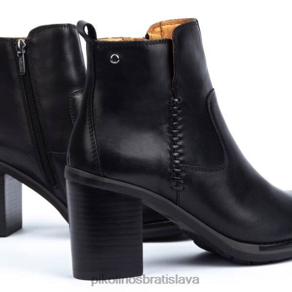 obuv čierna Pikolinos 640B4823 kožená členková obuv pompeya ženy