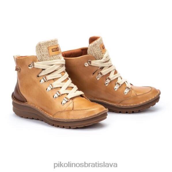 obuv mandľový Pikolinos 640B4273 cazorla cazorla šnurovacie členkové topánky ženy