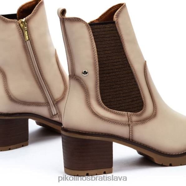 obuv marfil Pikolinos 640B4300 llanes llanes kožené členkové topánky ženy