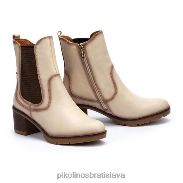obuv marfil Pikolinos 640B4300 llanes llanes kožené členkové topánky ženy