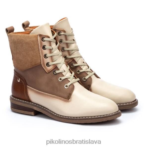 obuv marfil Pikolinos 640B4328 Pohodlné kožené čižmy aldaya aldaya ženy