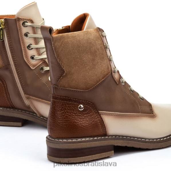 obuv marfil Pikolinos 640B4328 Pohodlné kožené čižmy aldaya aldaya ženy