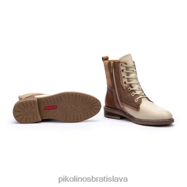 obuv marfil Pikolinos 640B4328 Pohodlné kožené čižmy aldaya aldaya ženy