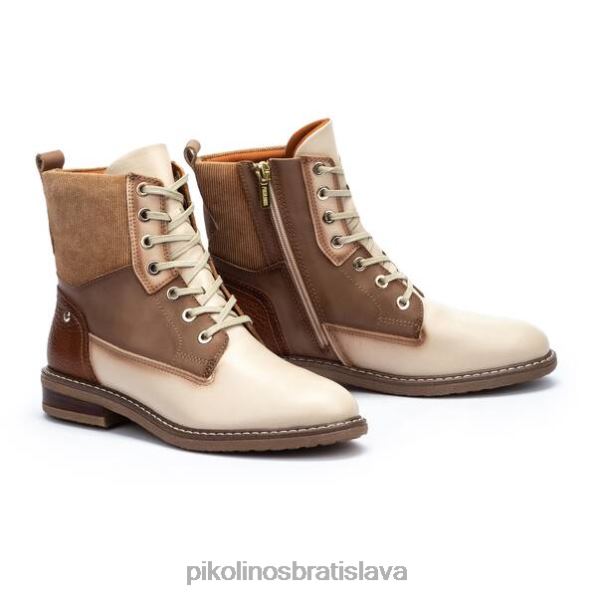 obuv marfil Pikolinos 640B4328 Pohodlné kožené čižmy aldaya aldaya ženy