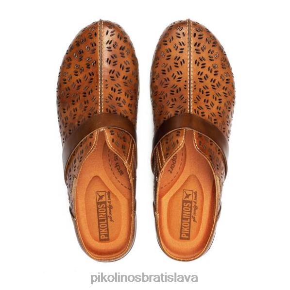 obuv brandy Pikolinos 640B4148 granada vysekávané kožené dreváky ženy