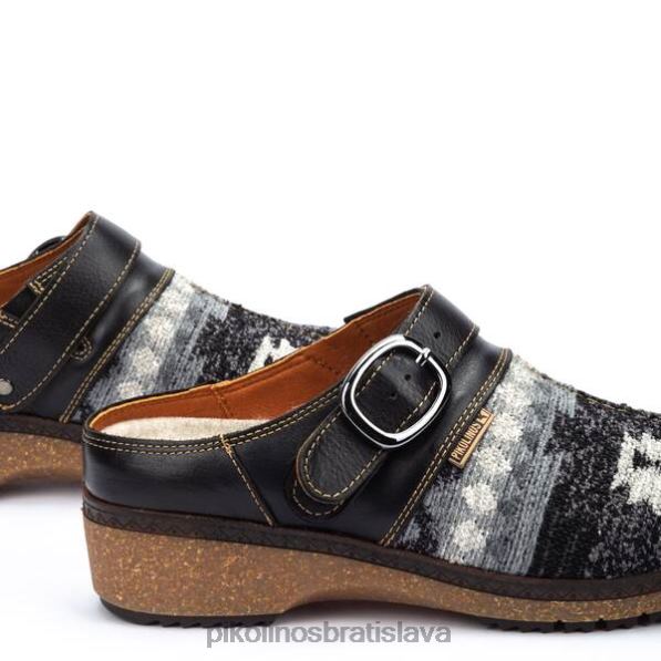 obuv čierna Pikolinos 640B4156 granada granadské kožené dreváky ženy