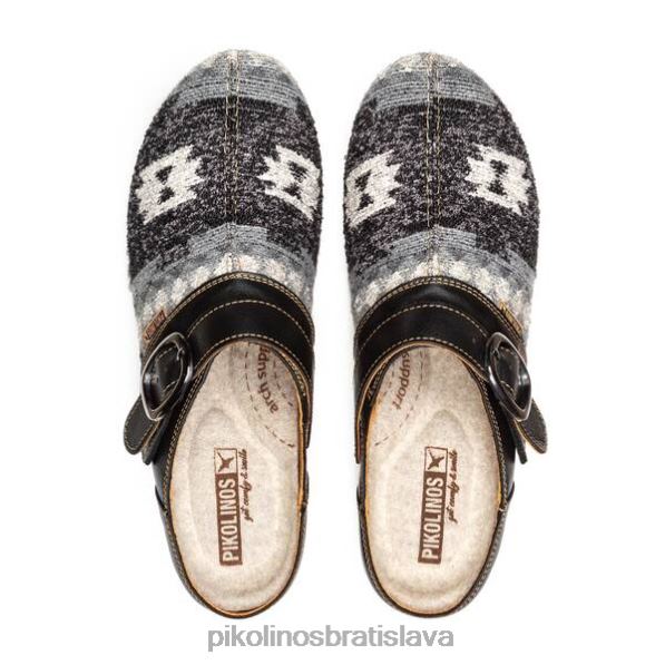 obuv čierna Pikolinos 640B4156 granada granadské kožené dreváky ženy
