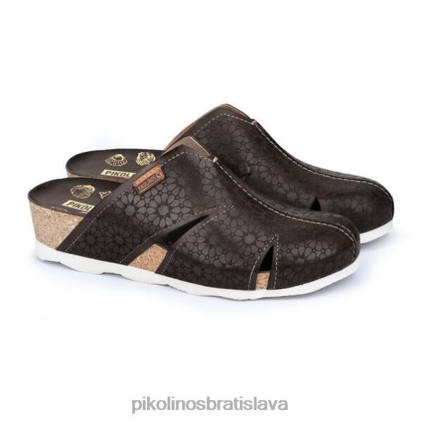obuv čierna Pikolinos 640B4739 mahon kožený drevák s ľahkou podrážkou ženy