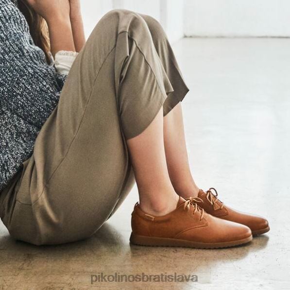 obuv brandy Pikolinos 640B4254 kožené derby topánky s okrúhlou špičkou na mallorke ženy