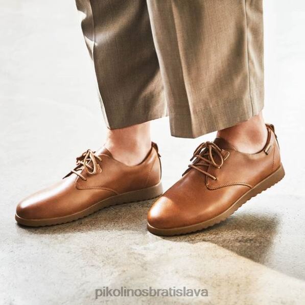 obuv brandy Pikolinos 640B4254 kožené derby topánky s okrúhlou špičkou na mallorke ženy