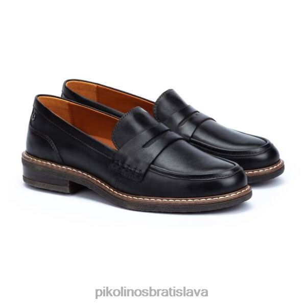 obuv čierna Pikolinos 640B4129 kožený mokasín aldaya ženy