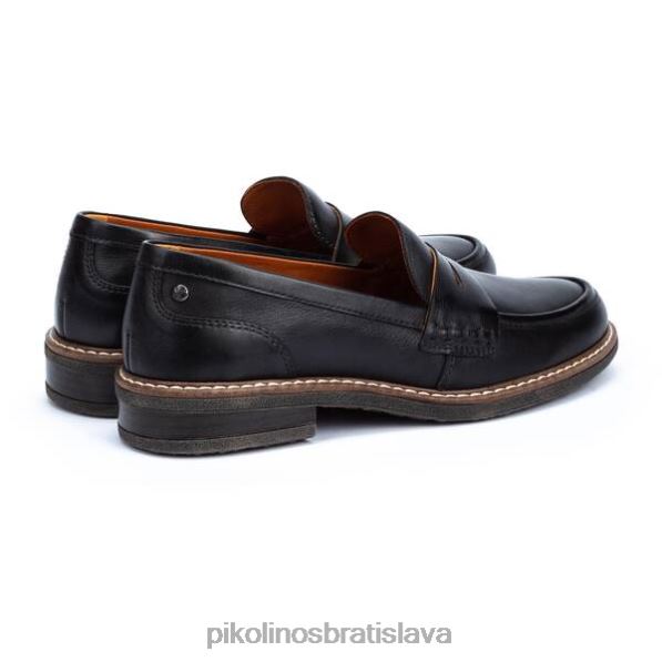 obuv čierna Pikolinos 640B4129 kožený mokasín aldaya ženy