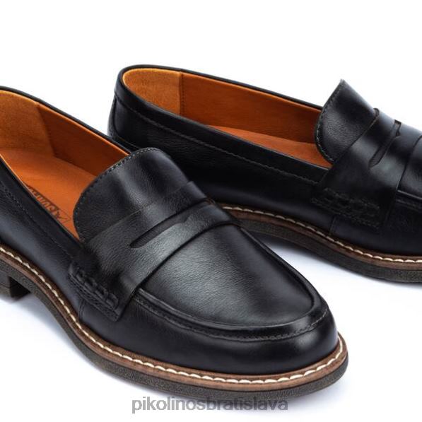 obuv čierna Pikolinos 640B4129 kožený mokasín aldaya ženy