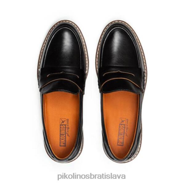 obuv čierna Pikolinos 640B4129 kožený mokasín aldaya ženy
