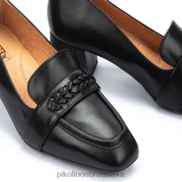 obuv čierna Pikolinos 640B4230 murcia mokasíny so štvorcovým opätkom ženy