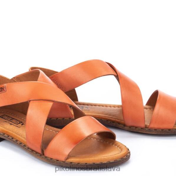 obuv šarlátový Pikolinos 640B417 algar sandále s krížovým remienkom ženy