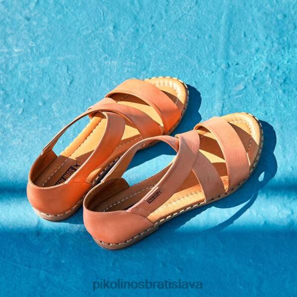 obuv šarlátový Pikolinos 640B417 algar sandále s krížovým remienkom ženy