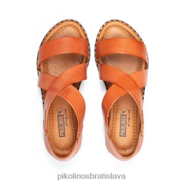 obuv šarlátový Pikolinos 640B417 algar sandále s krížovým remienkom ženy