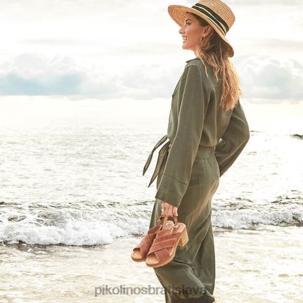 obuv brandy Pikolinos 640B4106 Kanárske sandále s podpätkom ženy