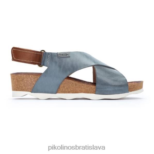 obuv denim Pikolinos 640B435 mahon sandále s krížovým remienkom ženy