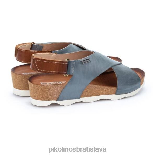 obuv denim Pikolinos 640B435 mahon sandále s krížovým remienkom ženy