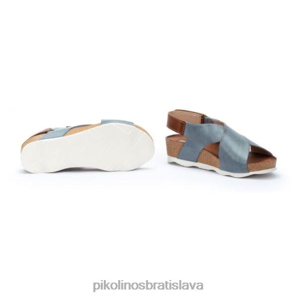 obuv denim Pikolinos 640B435 mahon sandále s krížovým remienkom ženy
