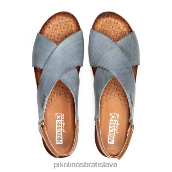 obuv denim Pikolinos 640B435 mahon sandále s krížovým remienkom ženy