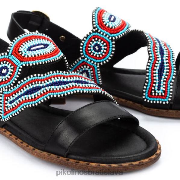 obuv čierna Pikolinos 640B4723 algar ploché sandále s remienkom na päte ženy