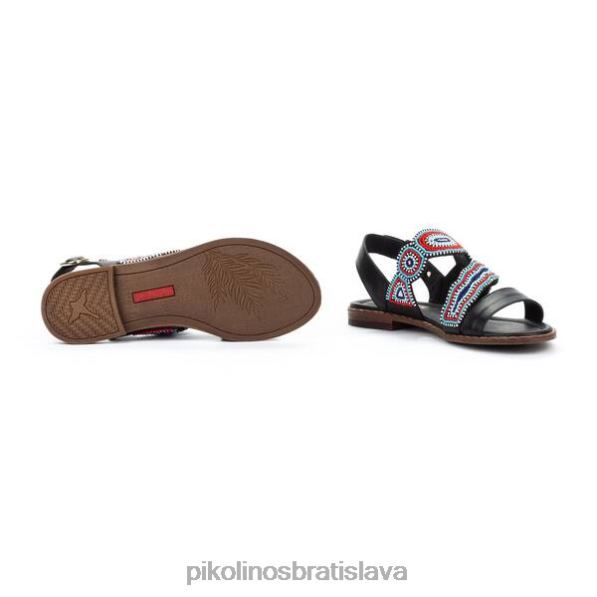 obuv čierna Pikolinos 640B4723 algar ploché sandále s remienkom na päte ženy