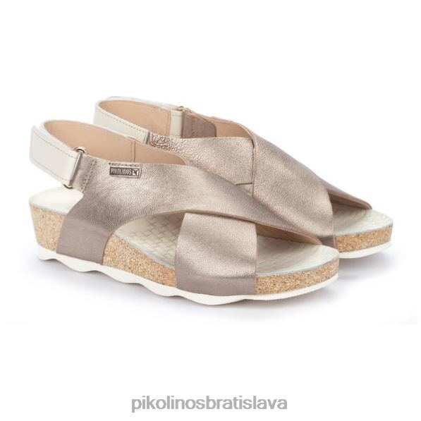 obuv kameň Pikolinos 640B432 mahon sandále s krížovým remienkom ženy