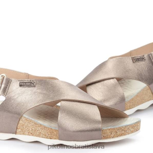 obuv kameň Pikolinos 640B432 mahon sandále s krížovým remienkom ženy