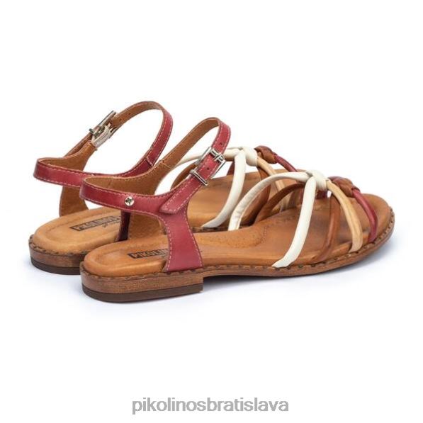obuv konfety Pikolinos 640B4752 Viacfarebné ploché sandále algar s remienkom na členky ženy
