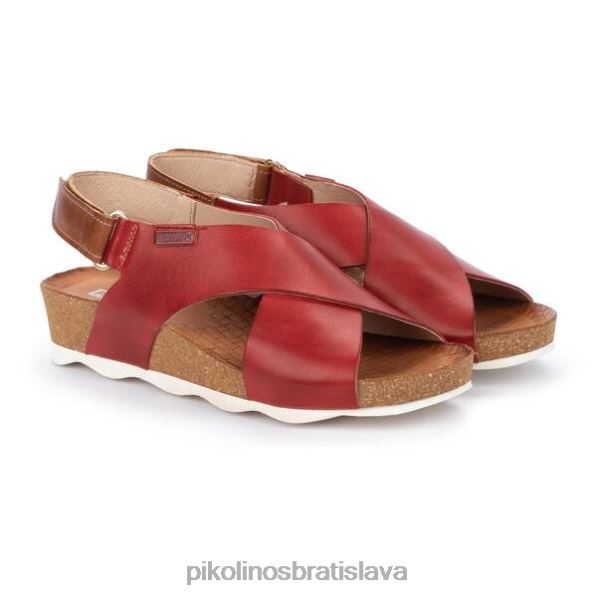 obuv koralový Pikolinos 640B4729 mahon sandále s krížovým remienkom ženy