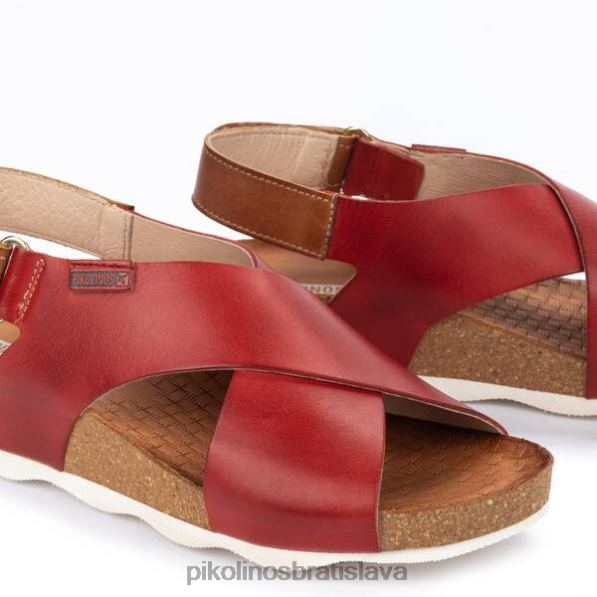 obuv koralový Pikolinos 640B4729 mahon sandále s krížovým remienkom ženy