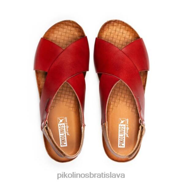 obuv koralový Pikolinos 640B4729 mahon sandále s krížovým remienkom ženy