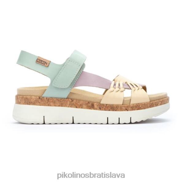 obuv mäta Pikolinos 640B4117 viacfarebné kožené športové sandále palma ženy