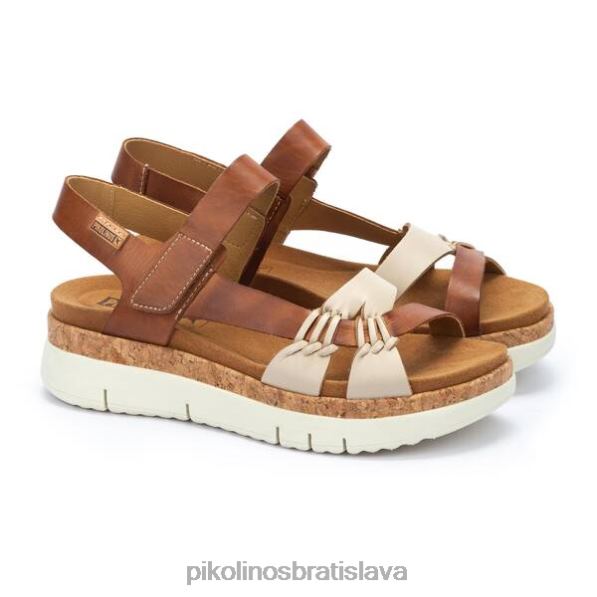 obuv marfil-podprsenka Pikolinos 640B429 sandále palma palma na platforme ženy