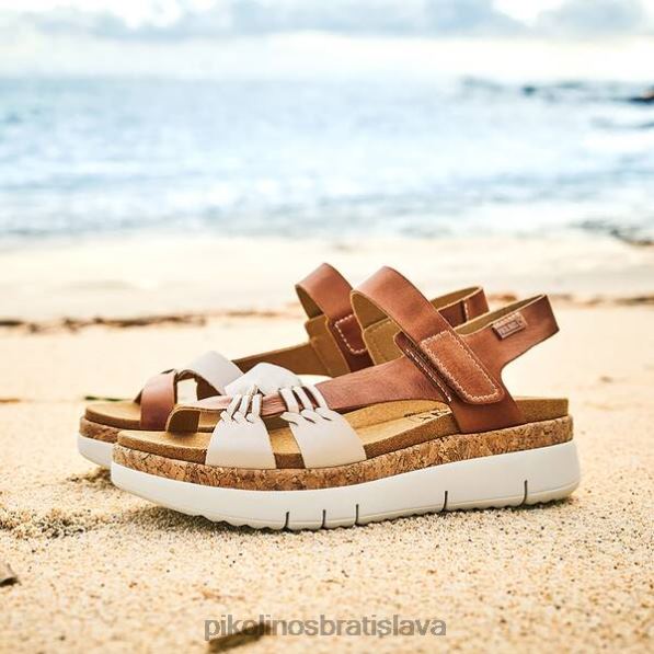 obuv marfil-podprsenka Pikolinos 640B429 sandále palma palma na platforme ženy