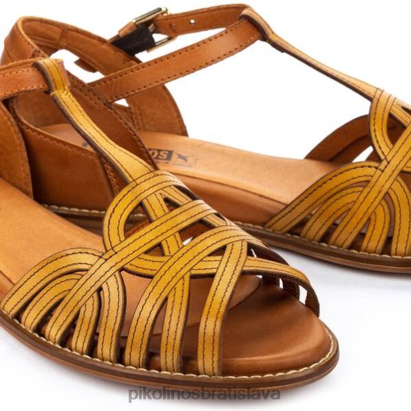 obuv med Pikolinos 640B4709 ploché sandále talavera s tkanými remienkami ženy