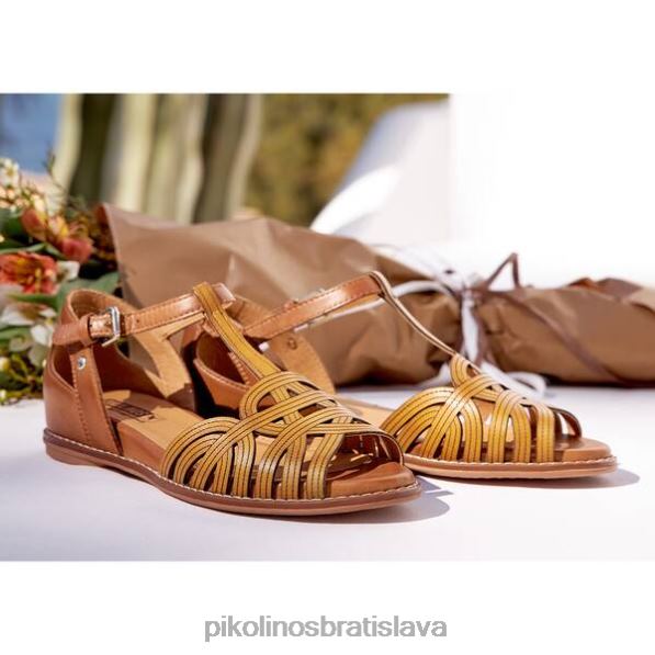 obuv med Pikolinos 640B4709 ploché sandále talavera s tkanými remienkami ženy