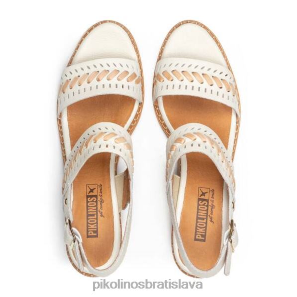 obuv nata Pikolinos 640B488 blanes sandále s blokovým podpätkom so zapínaním na pracku ženy